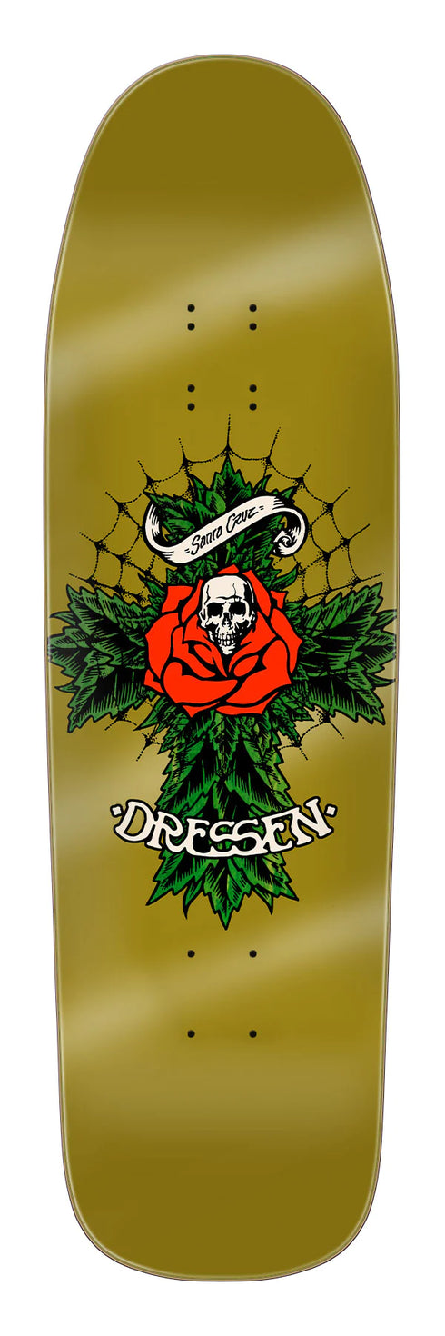 Santa Cruz - Dressen Rose Cross Two Deck (9.3")